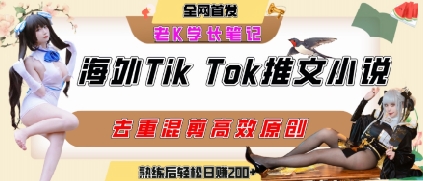 海外tiktok小说推文暴力项目，高停留率，高转化率，上手后一天搞顿饭钱不是问题网赚库-项目库-轻创网-中创网-福缘网-冒泡网-资源之家-AI光年冉冉网赚资源