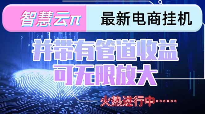 智慧云π电脑挂机单机每天收益300—500+ 并带有团队管道收益 可无限放大网赚库-项目库-轻创网-中创网-福缘网-冒泡网-资源之家-AI光年冉冉网赚资源