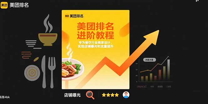 美团排名进阶教程：专为餐饮行业商家设计，实现店铺曝光和流量提升网赚库-项目库-轻创网-中创网-福缘网-冒泡网-资源之家-AI光年冉冉网赚资源