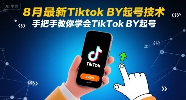 8月最新Tiktok搬运起号技术，手把手教你学会TikTok搬运起号网赚库-项目库-轻创网-中创网-福缘网-冒泡网-资源之家-AI光年冉冉网赚资源