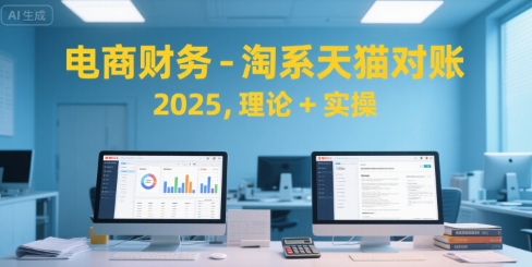 电商财务-淘系天猫对账2025，理论+实操网赚库-项目库-轻创网-中创网-福缘网-冒泡网-资源之家-AI光年冉冉网赚资源
