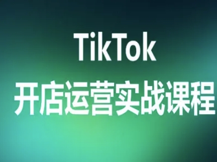 TikTok开店运营实战课程，TK跨境电商实操全流程网赚库-项目库-轻创网-中创网-福缘网-冒泡网-资源之家-AI光年冉冉网赚资源
