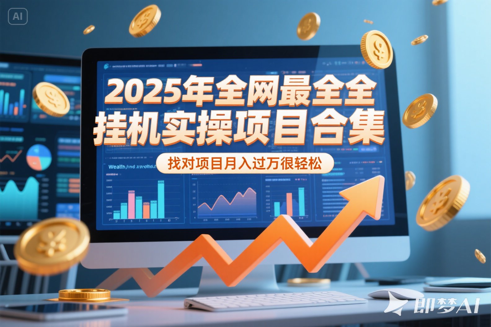 2025年挂机实操项目实操演练，挂机类型，AI直播类型，轻资产创业类型…网赚库-项目库-轻创网-中创网-福缘网-冒泡网-资源之家-AI光年冉冉网赚资源