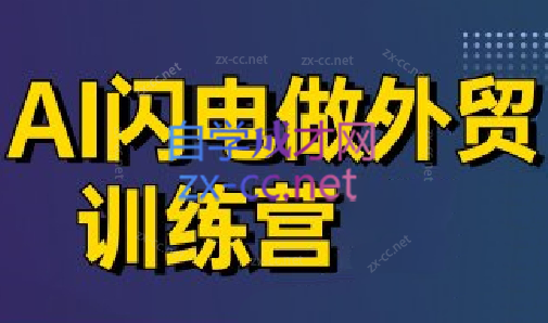 大卫·AI闪电做外贸训练营(更新7月)网赚库-项目库-轻创网-中创网-福缘网-冒泡网-资源之家-AI光年冉冉网赚资源