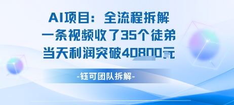 AI收徒变现闭环：一条视频收35人，日入1k+(附完整SOP)网赚库-项目库-轻创网-中创网-福缘网-冒泡网-资源之家-AI光年冉冉网赚资源