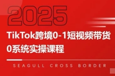TikTok跨境0-1短视频带货，系统拆解TikTok跨境带货全链路，实现跨境可持续盈利网赚库-项目库-轻创网-中创网-福缘网-冒泡网-资源之家-AI光年冉冉网赚资源